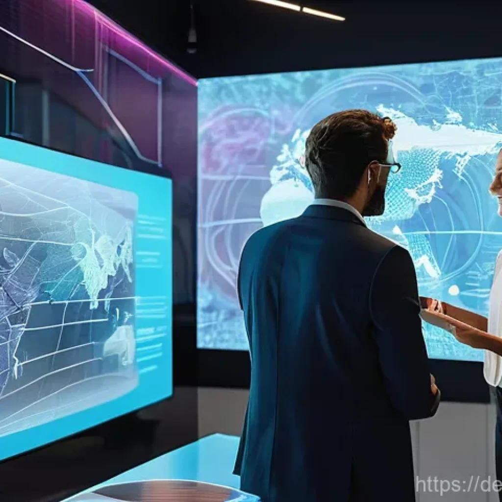 아이디어 생성 시스템의 발전 방향 - **Prompt:** A diverse team of four professionals (two women, two men, varied ages from late 20s to e...