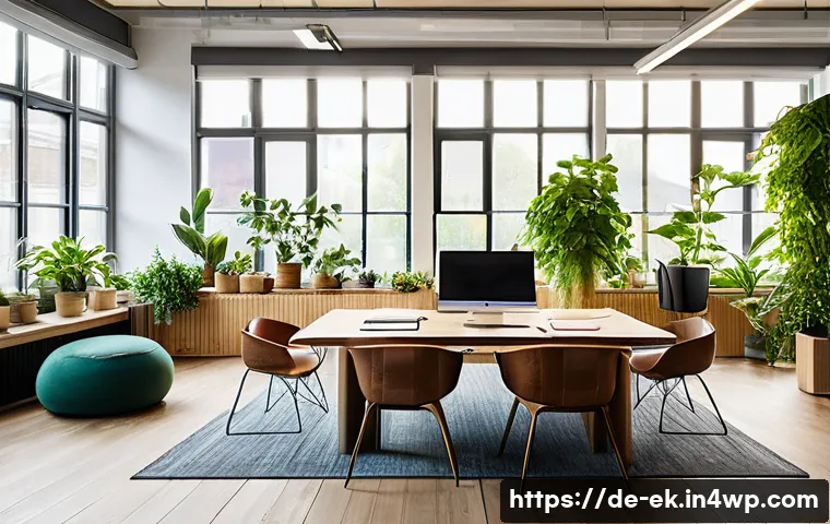 아이디어 생성의 자원 관리 기법 - A modern creative office space in Germany during daylight, featuring large windows with abundant nat...