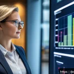 아이디어 관리 시스템의 성공적인 도입 - A modern office scene showing a diverse interdisciplinary team collaborating enthusiastically around...